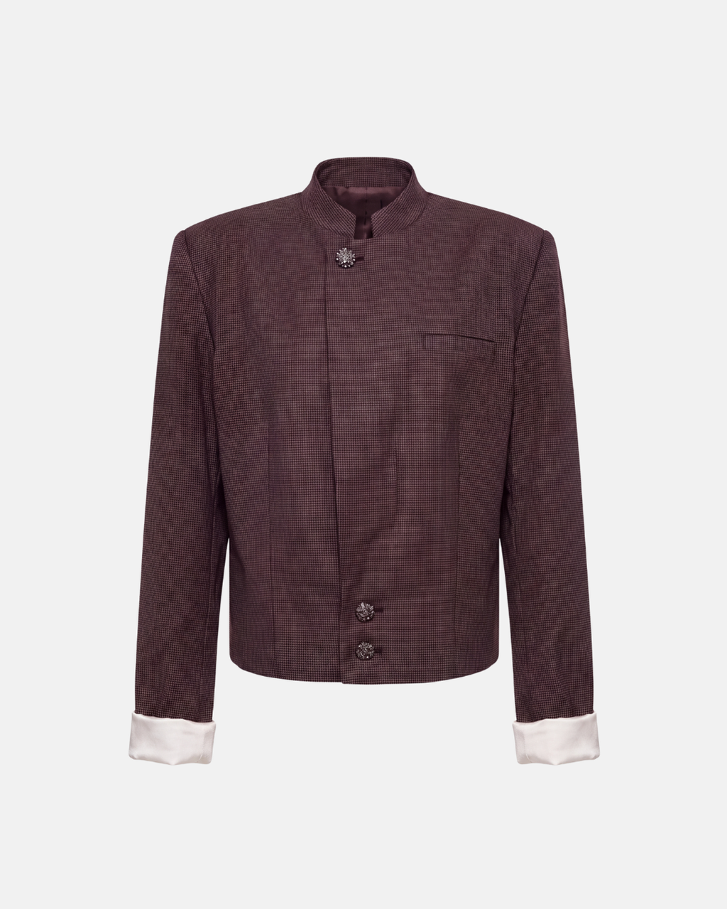 Freigestellte Aufnahme des karierten Blazers.