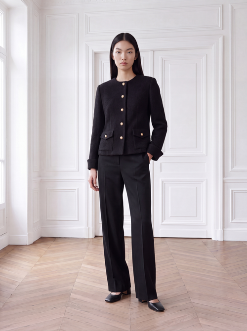 Bouclé Blazer aus Wolle